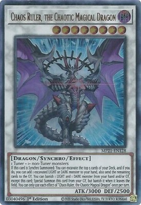 Yu-Gi-Oh Chaosherrscher, der chaotische magische Drache MP21-DE128 Ultra Rare NM