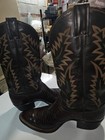 Justin 9090 lizard skin cowboy boots 10 D — photo 5