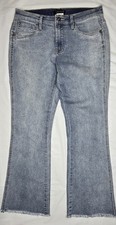 Venus "Fame" Women's Blue Jeans, Size 6 30x26 Act , Blue Denim Stretch Frayed