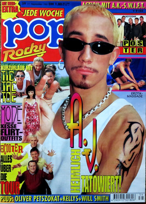 Pop Rocky 39/97 Titelfoto: A.J. von BSB, Tic Tac Toe, Scooter, Will Smith