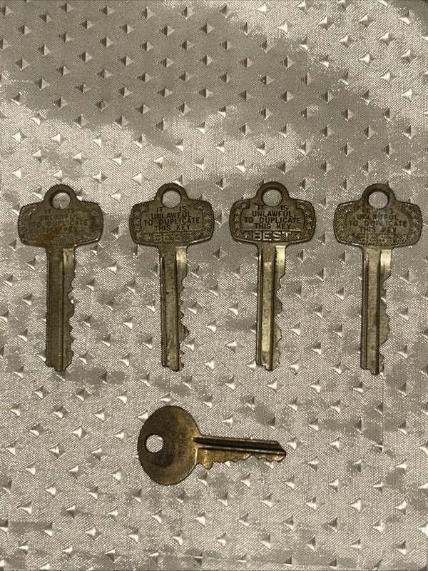 Brass Key Unlawful To Duplicate This Key Best Key Lot Of 5 Keys