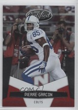 2010 Certified Platinum Red 636/999 Pierre Garcon #65 1u7