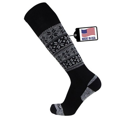 Pure Athlete Alpaca Ski Socks   Men Warm Wool Sock, Women Skiing, Snowboar