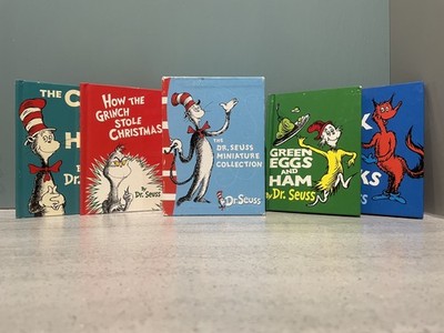 The Dr Seuss Miniature Collection Cat in the Hat Grinch Fox in Socks Green Eggs