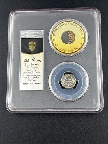 SS Central America Lost Treasures.  GOLD!! seated Liberty Dime 1851-O XF40!!