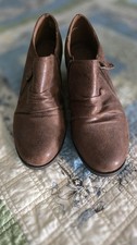 Gals Creek Brown Faux Leather Bootie Zip Comfort Block Heel Round Toe Women's 8