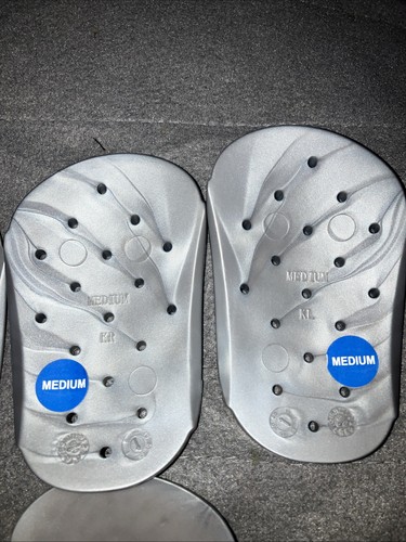 NEU WalkFit Platinum Orthesen Einlagen grau Größe D 3 Sets HIGH, MEDIUM, MASSAGE - Bild 3 von 8