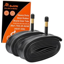 2-PCS 26" Heavy Duty Bike Tubes 26x1.95 26x2.10 26x2.125 AV48MM Schrader Valve
