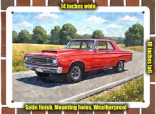 Metal Sign - 1965 Dodge Coronet A 990 3 Watercolor - 10x14 Metal Sign - 1965 Dodge Coronet A 990 3 Watercolor - 10x14