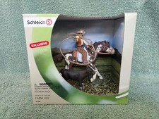 Rare Retired Schleich Exclusive Calf Roping Scenery Set 41340 NRFB