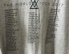 Tim McGraw Faith Hill Soul2Soul World Tour 2017 Graphic T-Shirt Gray Large