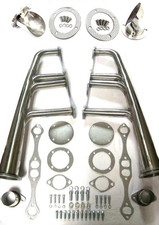 Small Block Chevy 283 400 Stainless Lakester Headers Ss 3.5 Turn Outs Lake