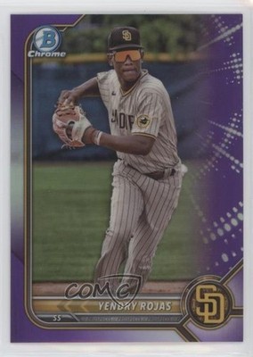 2022 Bowman Draft Chrome Purple Refractor 26/250 Yendry Rojas #BDC-2 0w27