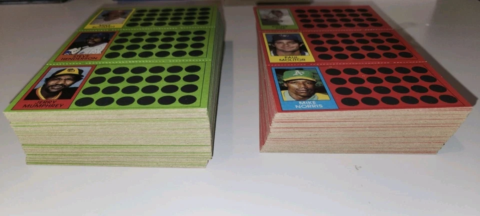 1981 Topps Baseball Scratch Off Card Lot Of 100+ Unused And Excellent Condition - Image 2 of 4