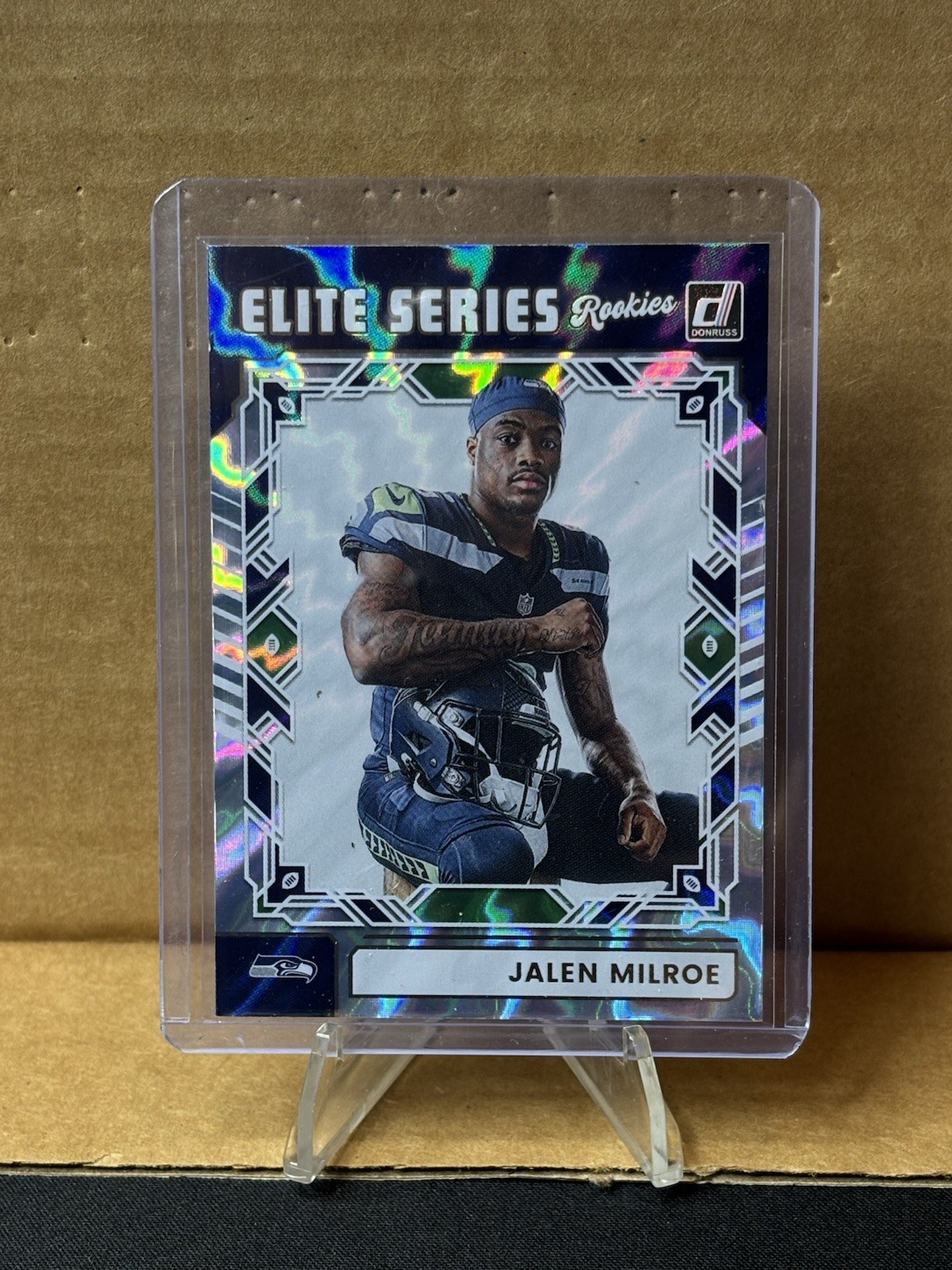 2025 Panini Donruss Jalen Milroe Elite Series Rookies Seattle Seahawks ESR-JME
