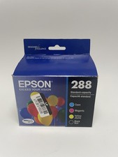 EPSON 288 Ink Cartridges Cyan Magenta Yellow Black 4-Pack Genuine Exp 01/2027