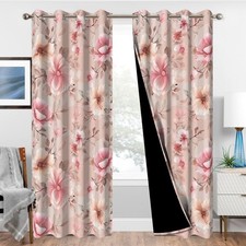 Tquqobu Girls Bedroom Curtains 84 Inch Length 2 Panels Set Spring Thermal