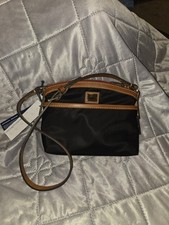 Dooney & Bourke Black Nylon Black Domed Wayfa...