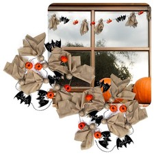 2Pcs New Ghost Garland Halloween, 9.2FT Cute Cotton Ghosts Halloween Gl-2p