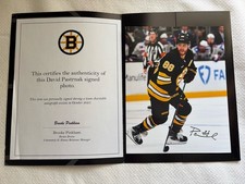 David Pastrnak Boston Bruins Signed Original Photo - Hockey NHL
