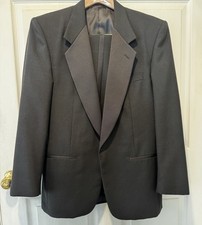 NEIL ALLYN Formal Black Tuxedo 40R Shawl Collar Jacket Adj Waist Pants
