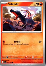 Salandit 023/142 Corona Stellare Comune Carta Pokemon Giocata Leggermente TCG Singola