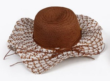 Straw Hat Lady Straw Cowgirl Hat Western Style Wide Brim Hat New With Tags