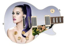 Katy Perry Signed Custom Graphics Photo Guitar Lp Cd Album ACOA