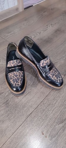 Women Paul Green Loafers Black Faux Leather 37