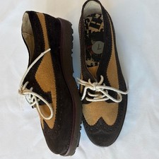 Hush Puppies x Hemingway Suede Oxford Shoes Brown Women  s 7 Retro Vintage Style
