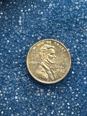 14K Yellow Gold 1909-1982 LINCOLN CENT Mini Souv. Half Gram In Plastic Case