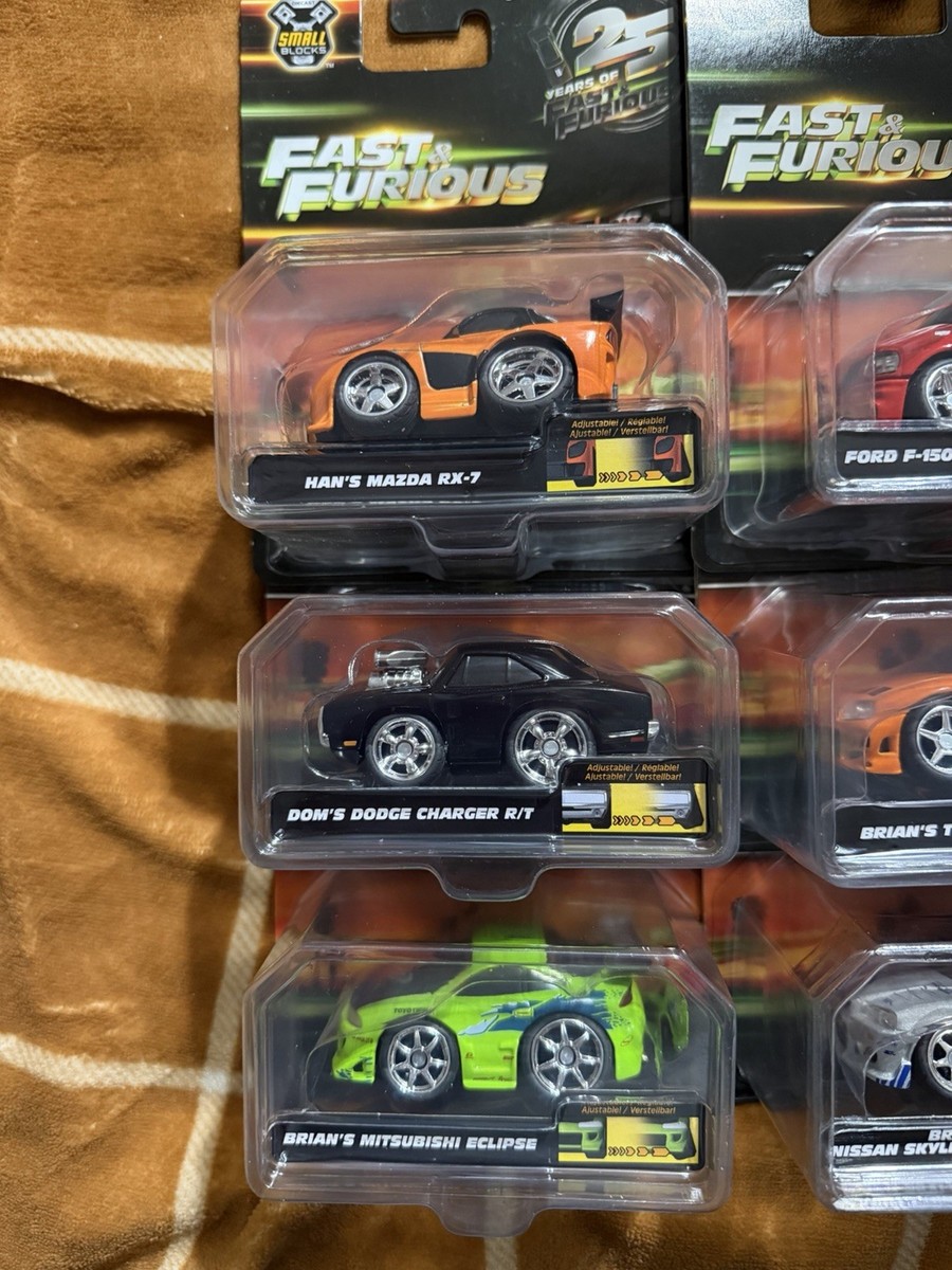 Jada Fast Furious 25 years Small Blocks Set Of 6 Supra Skyline