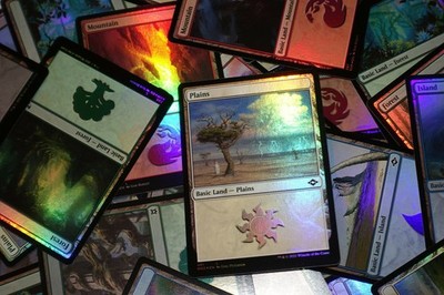 100 Magic Foil Basic Lands - Standardländer - NEU