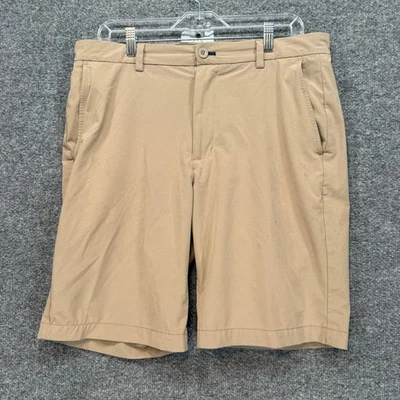 Short Chino Vineyard Vines On The Go Homme – Taille 34, Entrejambe 9 Pouces, Kaki Stretch Ivoire