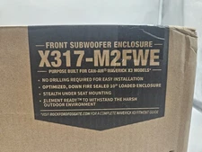 ROCKFORD FOSGATE X317-M2FWE 10" LOADED SUBWOOFER ENCLOSURE CAN-AM MAVERICK X3