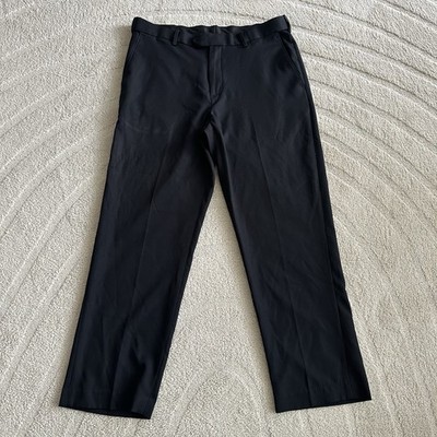 Croft & Barrow Straight Leg Casual Work Dress Pants Black Men s 34W x 30L