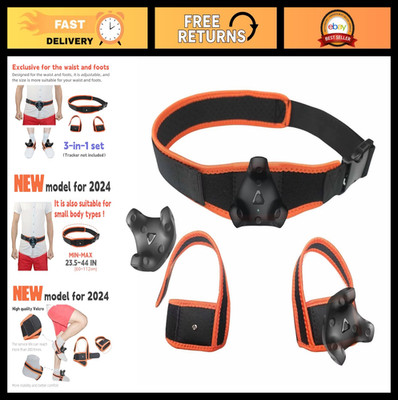 3-in-1 VR Tracker Straps for Full Body Tracking - Waist & Feet - Compatible with