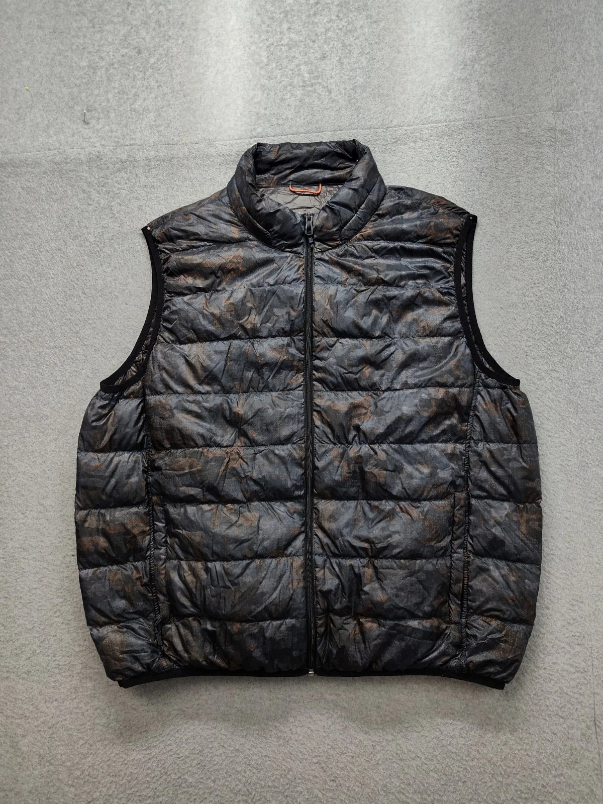 Hawke & Co Men Vest Jacket XXL Black Mock Neck Full Zip Sleeveless Outdoor Warm