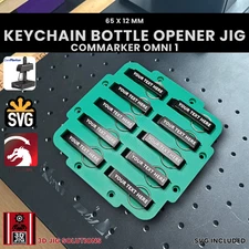 ComMarker Omni 1 Keychain Bottle Opener Jig | 150mm Lens | Laser Fixture