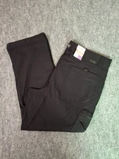 Wrangler Men's Regular Fit Tech Pants, Black, Size: 40x30, New