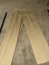 Vintage Polo Ralph Lauren Pants Mens 32x32 Brown Pleated Chino Preppy 90s