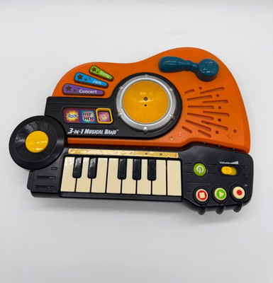 Vetch 3 In 1 Musical Band Toy Keyboard Rock Hip Hop Jazz Guitar Record Tested