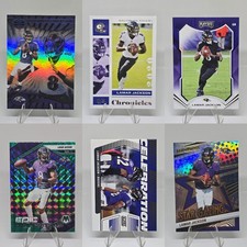 Lamar Jackson 2025 Panini 6 Card Lot Baltimore Ravens Revolution 