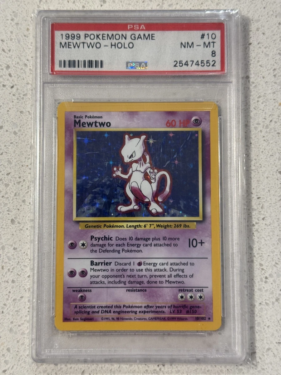ミュウツー(キラ)(海外版) Ｍewtwo 10/130★ やや傷汚れ白かけあり C119_3.webp