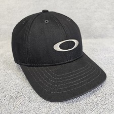 Vintage Oakley Software Hat Big Logo Baseball Cap OSFM Snapback USA XYZ Optics