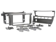 Autoradioblende Doppel-DIN Einbaurahmen f&uuml;r BMW 3er E46 schwarz matt
