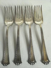 1847 Rogers Bros CONTINENTAL International Silver Plate Flatware Salad Forks-4