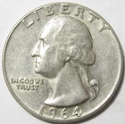 1964-D Washington Quarter - 90% Silver - #11305-136