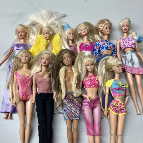 Mattel 1998 Barbie Dolls Lot Of 11 Vintage