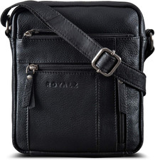 'Dallas' Borsello Uomo Tracolla Pelle Piccolo Borsa Vero Cuoio Borsa a Tracolla 